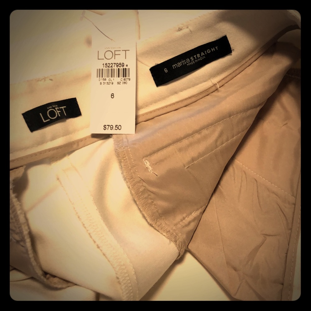 Ann Taylor Loft Marissa Straight Leg Pants 6